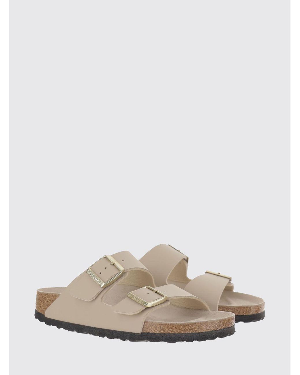 Birkenstock White Arizona Birko-Flor Sandals