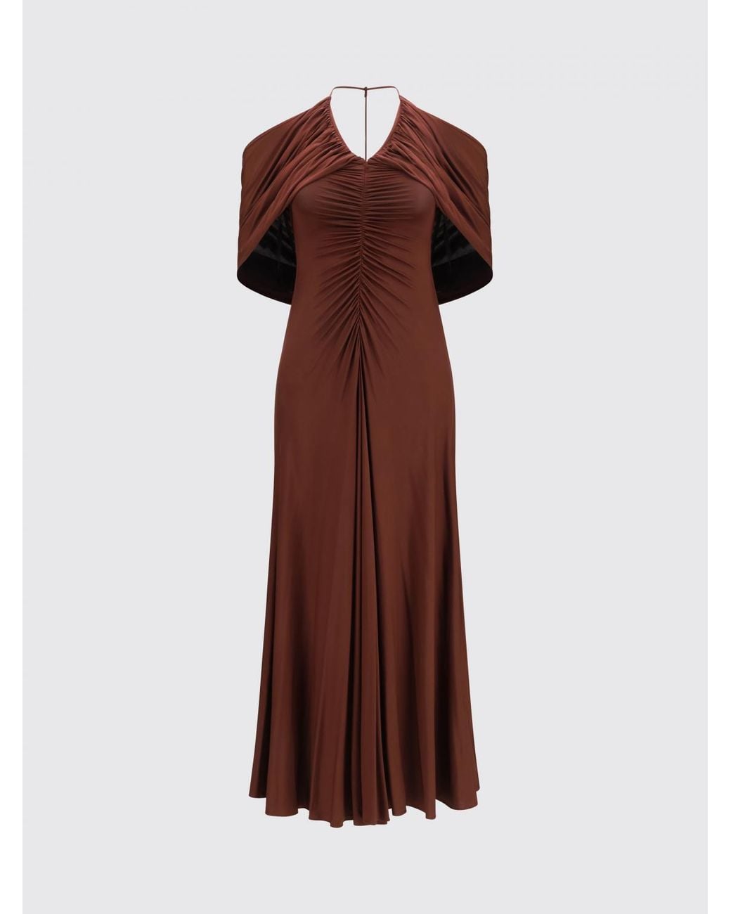 Self-Portrait Red Jersey Midi Dress