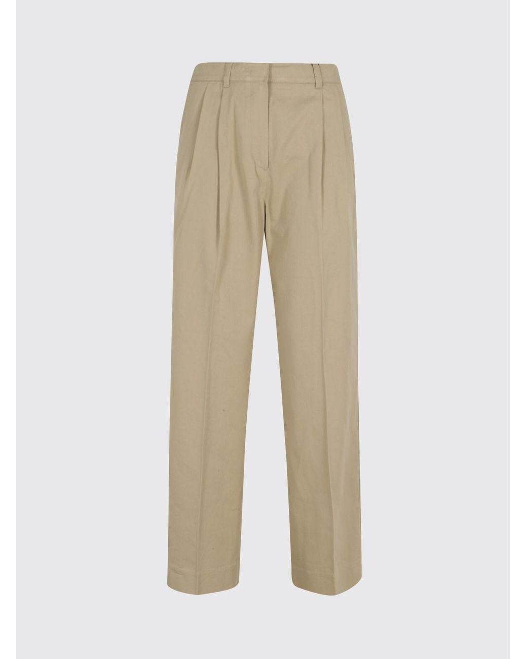 DUNST Natural Gabardine Chino Trousers