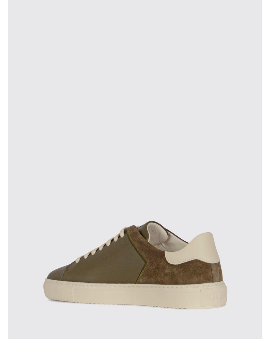 Axel Arigato Green Clean 90 Split Bicolor Leather And Suede Low-Top Sneakers for men