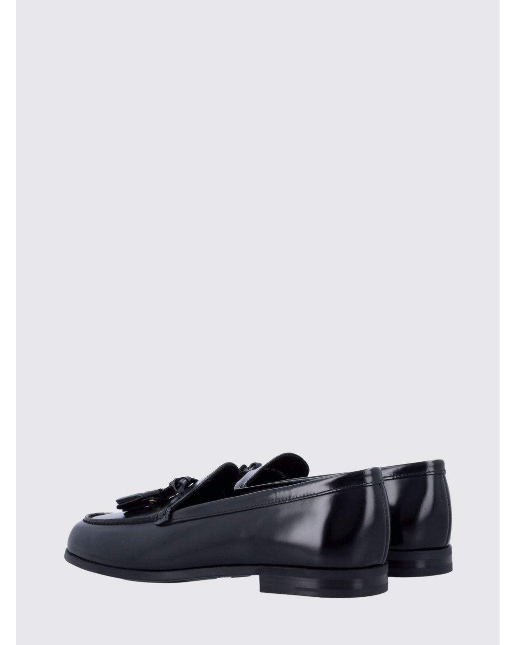 Church's White Brushed Leather Loafers With Tassels And Raised Apron