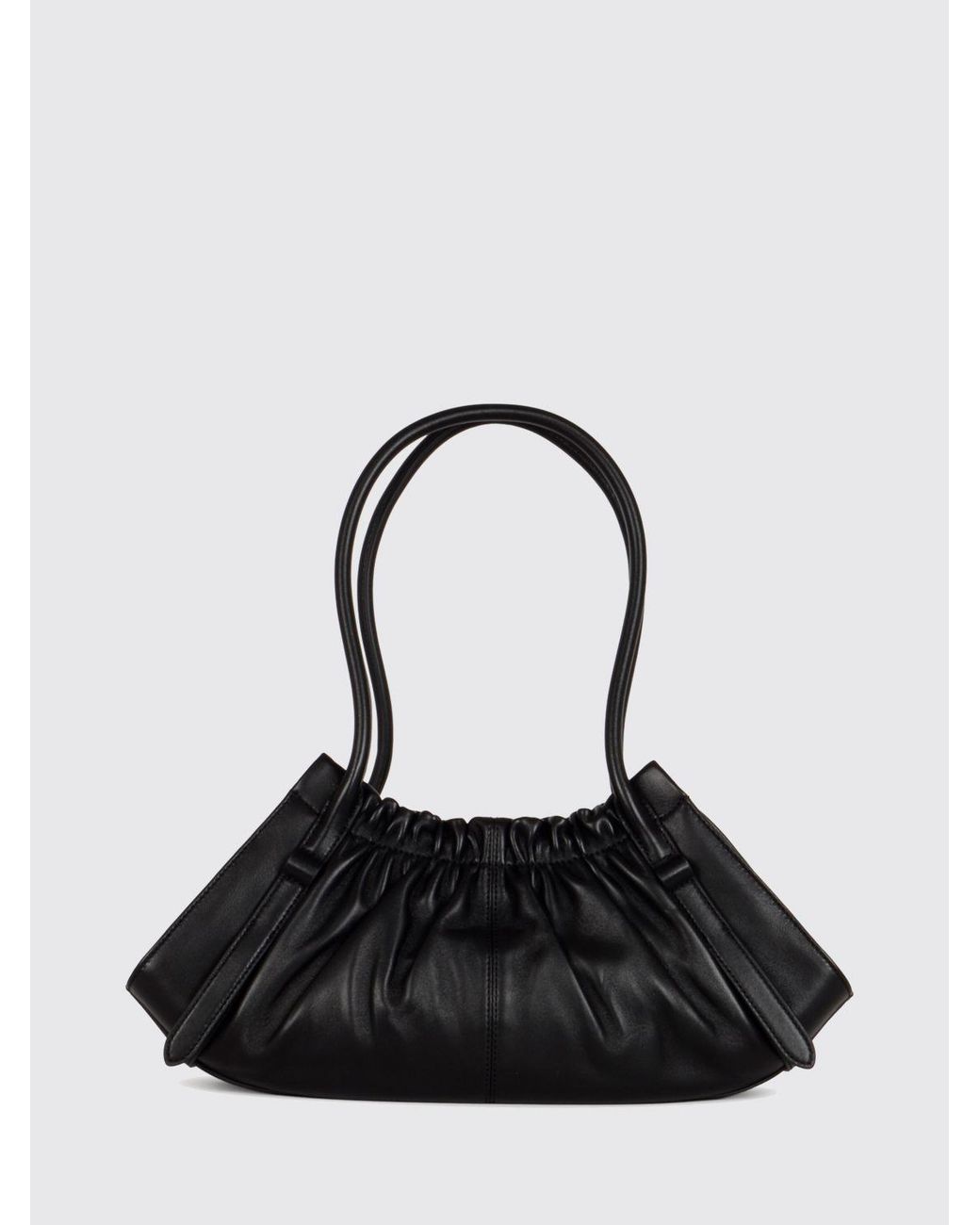 Marc Jacobs Black The Cristina Leather Shoulder Bag With Double Handle And Padlock