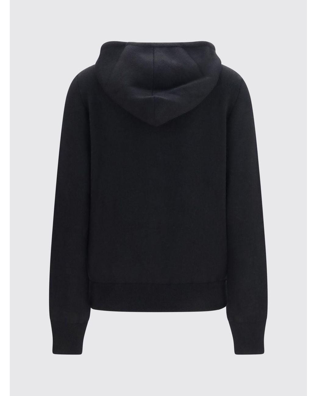 Fendi Blue Slim Fit Kaschmir-Hoodie Mit Reißverschluss Und Ff-Monogramm