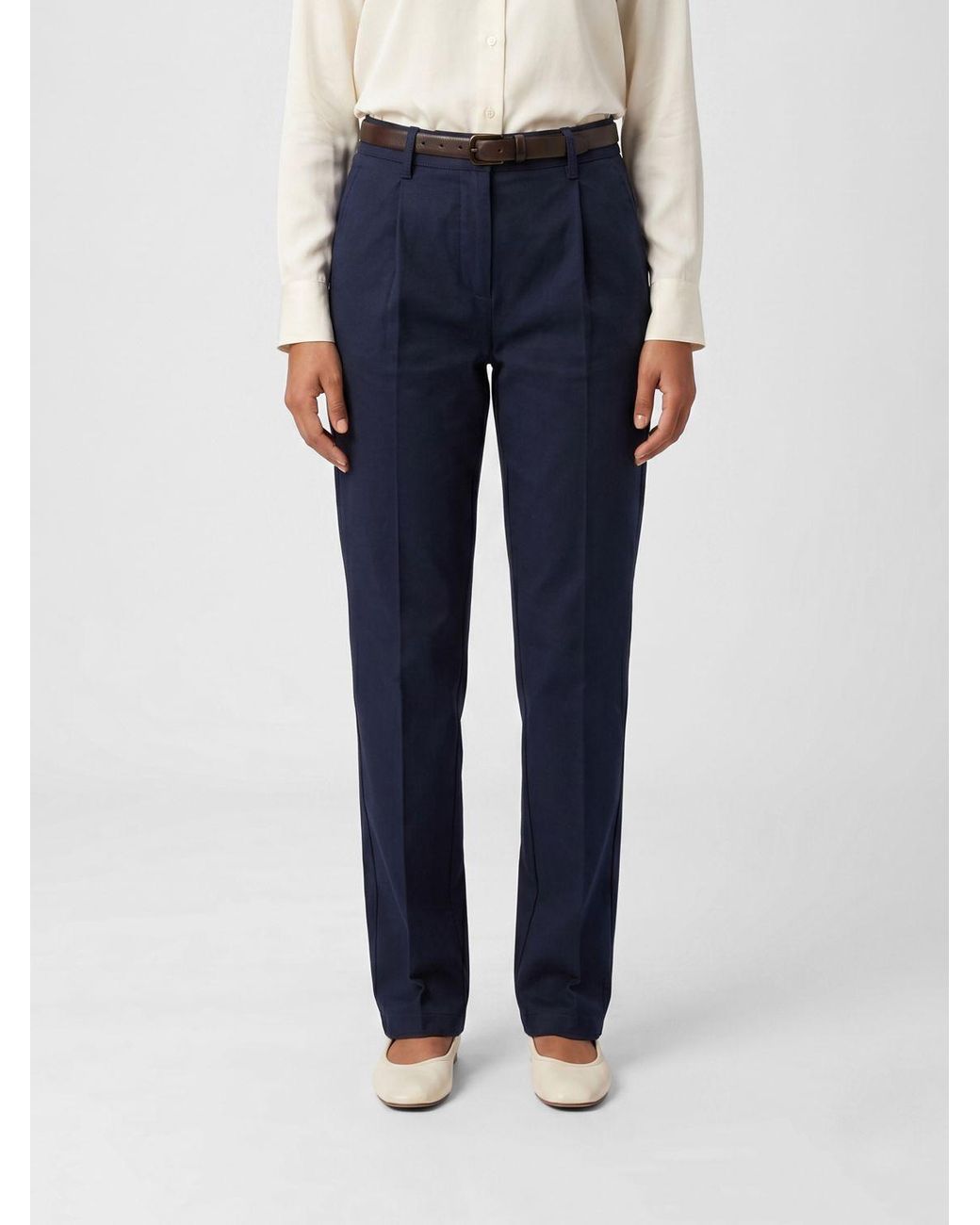 Aspesi Blue Cotton Slim Fit Trousers
