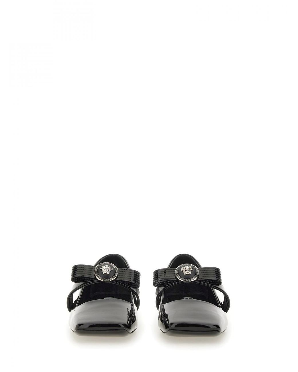 Versace White Flache Schuhe Damen