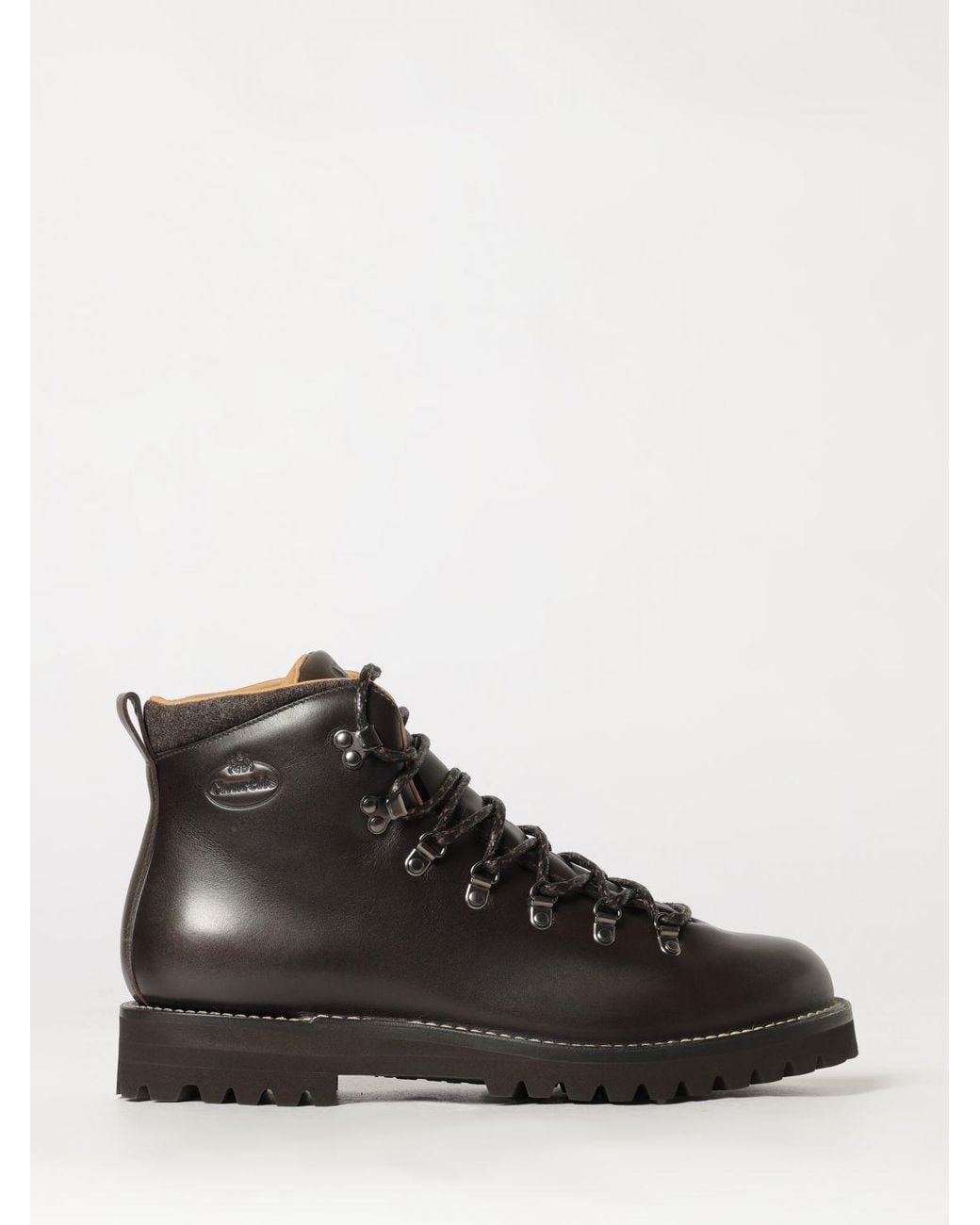 Church's Black Lace-Up Calfskin Ankle Boots Church\'s With Notched Sole for men