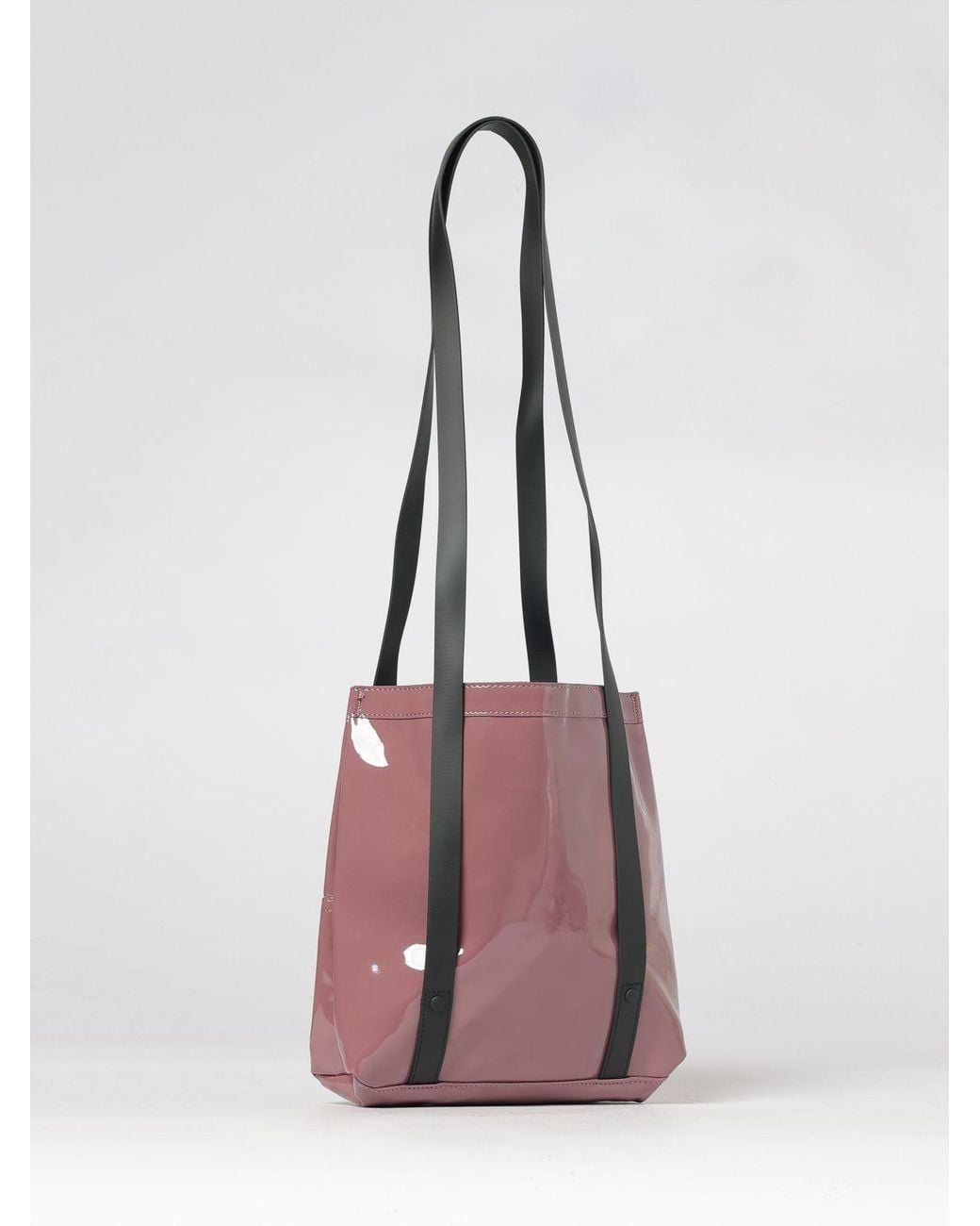 Rains Pink 2 Strap Waterproof Fabric Shoulder Bag With Double Handle