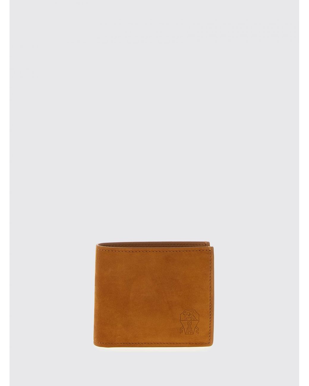 Brunello Cucinelli Brown Nubuck Wallet for men