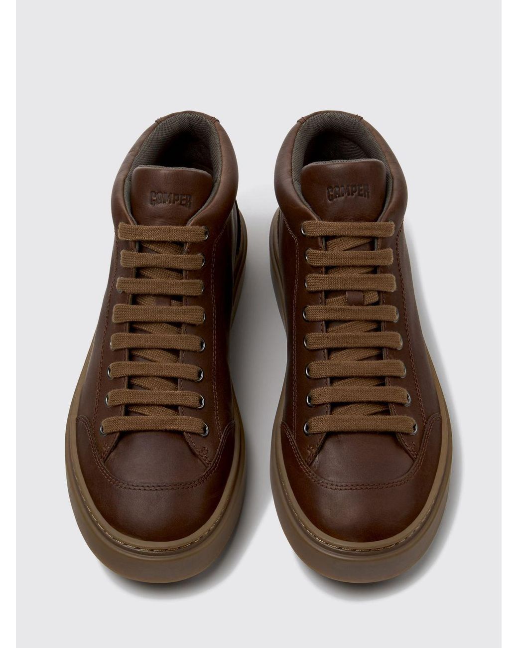 Camper Runner Twentyfive Mid-Top-Sneaker Aus Glattleder Mit Gepolstertem Knöchel in Brown für Herren