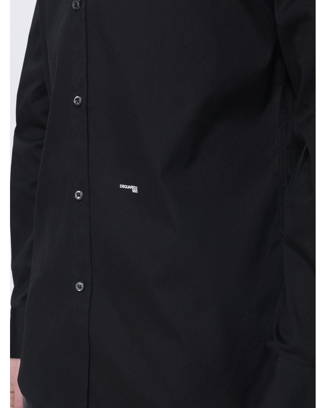 DSquared² Blue Stretch Cotton Shirt for men