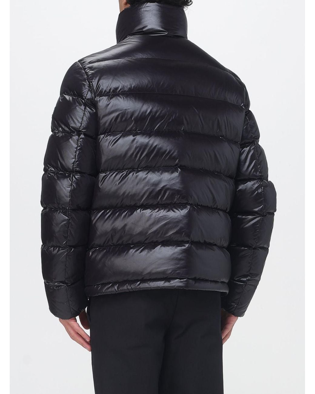 Peuterey Blue Keke Water-Repellent Quilted Nylon Down Jacket With High Neck for men