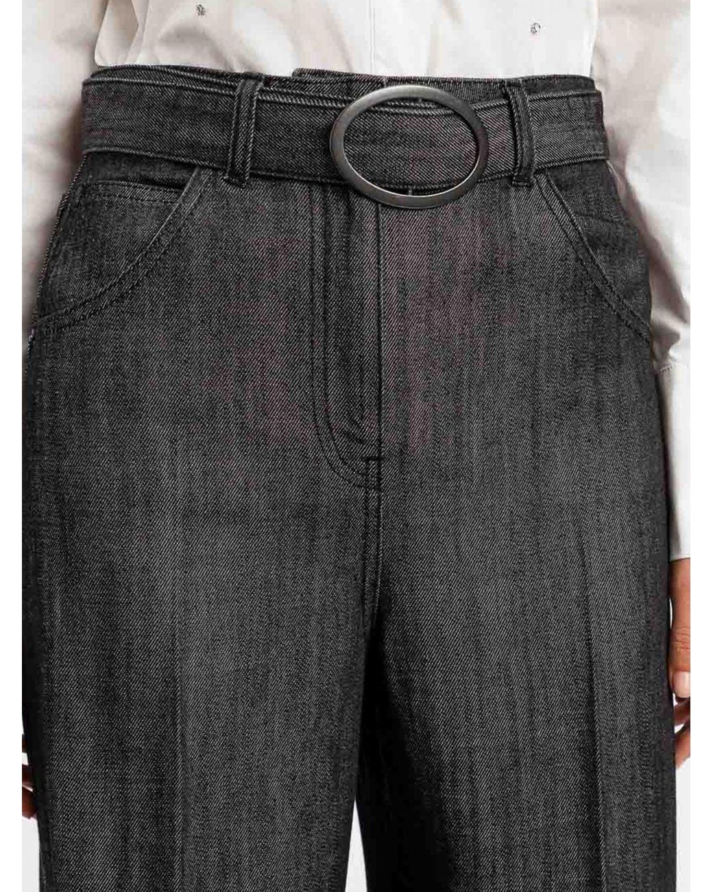 Twinset Black High-Waisted Flare Jeans