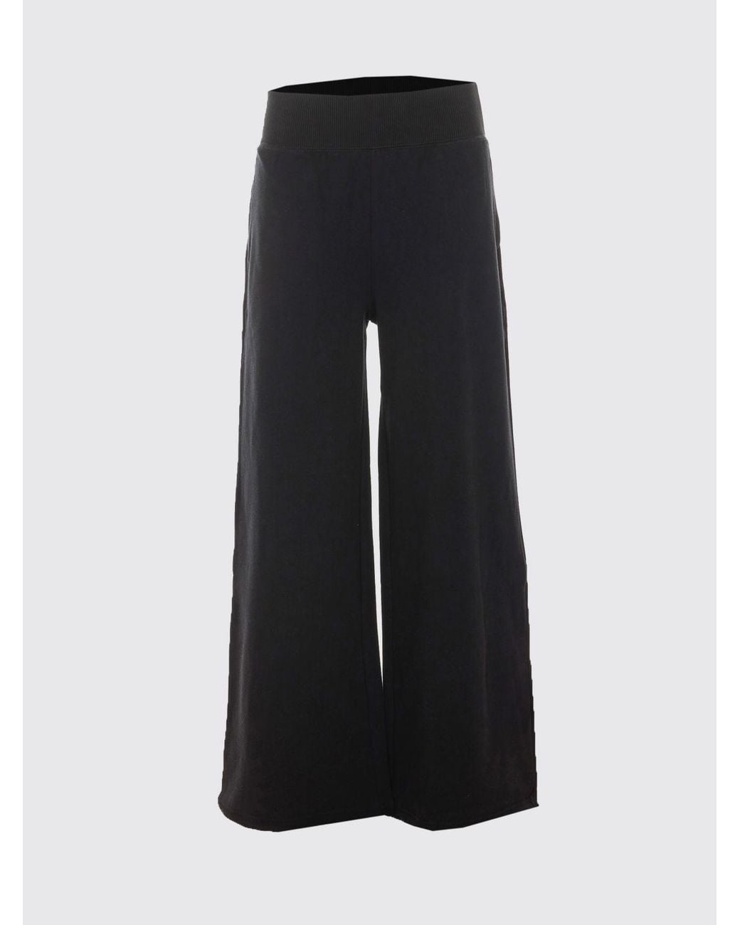 Repetto Black Wide-Leg Cotton Blend Jogging Trousers With A High Elasticated Waist