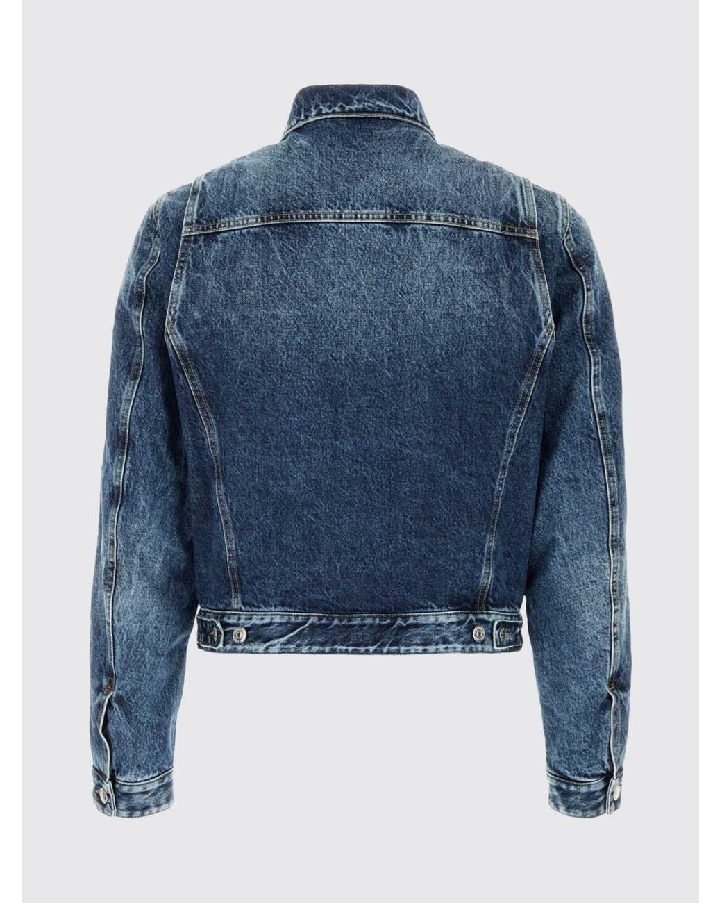 DSquared² Blue Cotton Denim Jacket With Classic Collar And Button Closure for men
