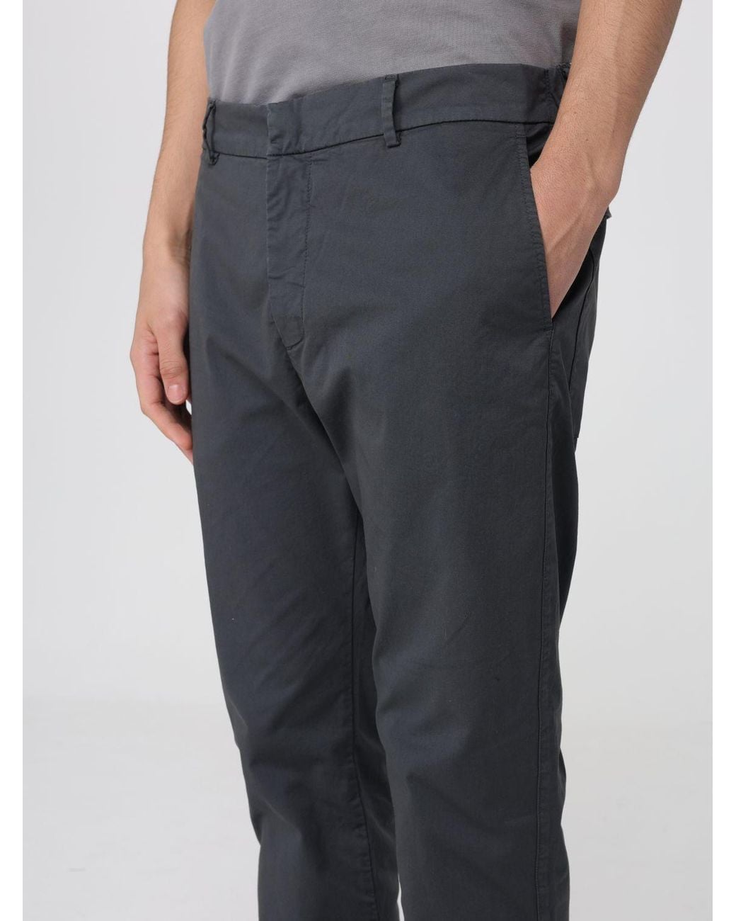 Barena Blue Cotton Stretch Chino Trousers for men