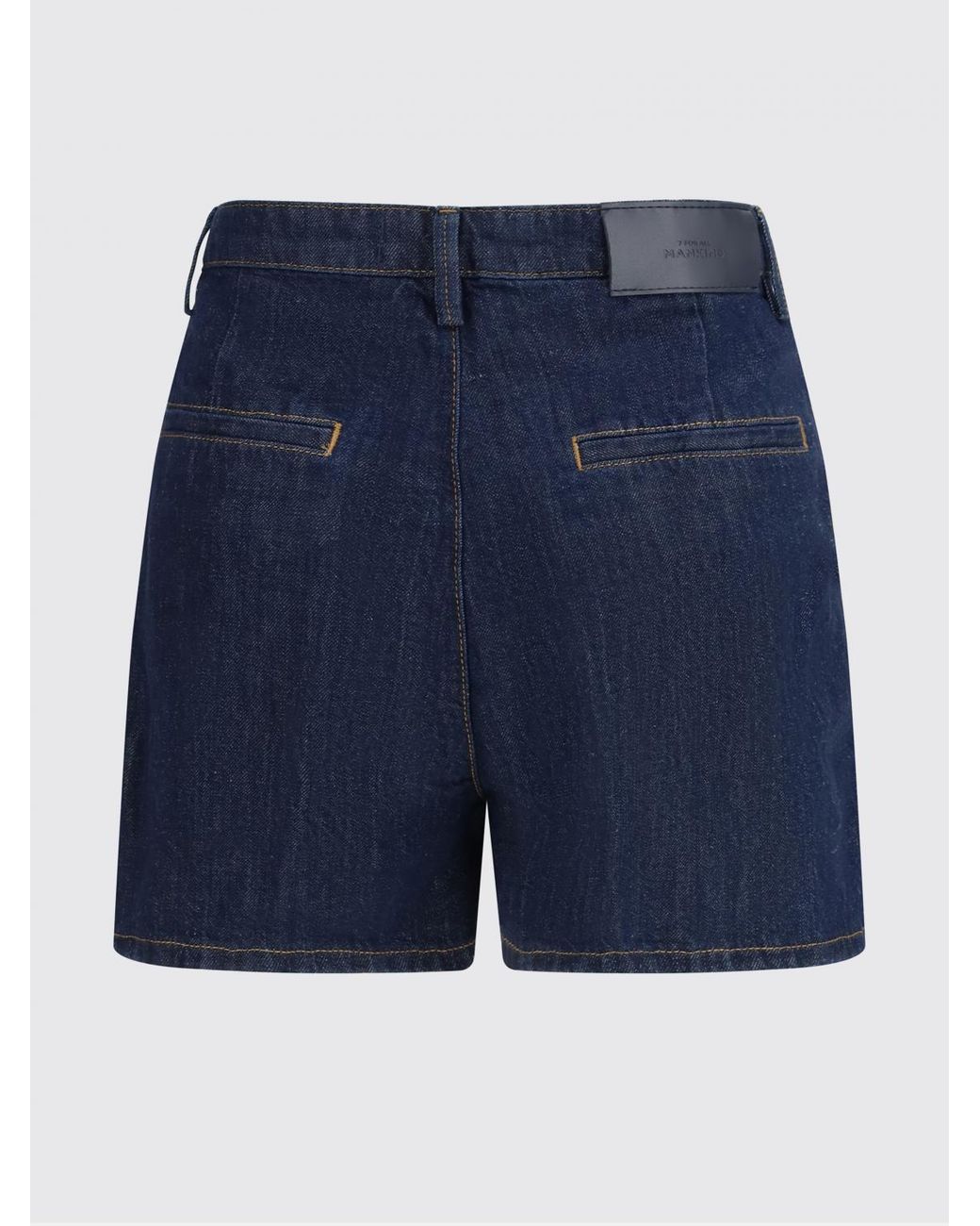 7 For All Mankind Blue Denim Shorts