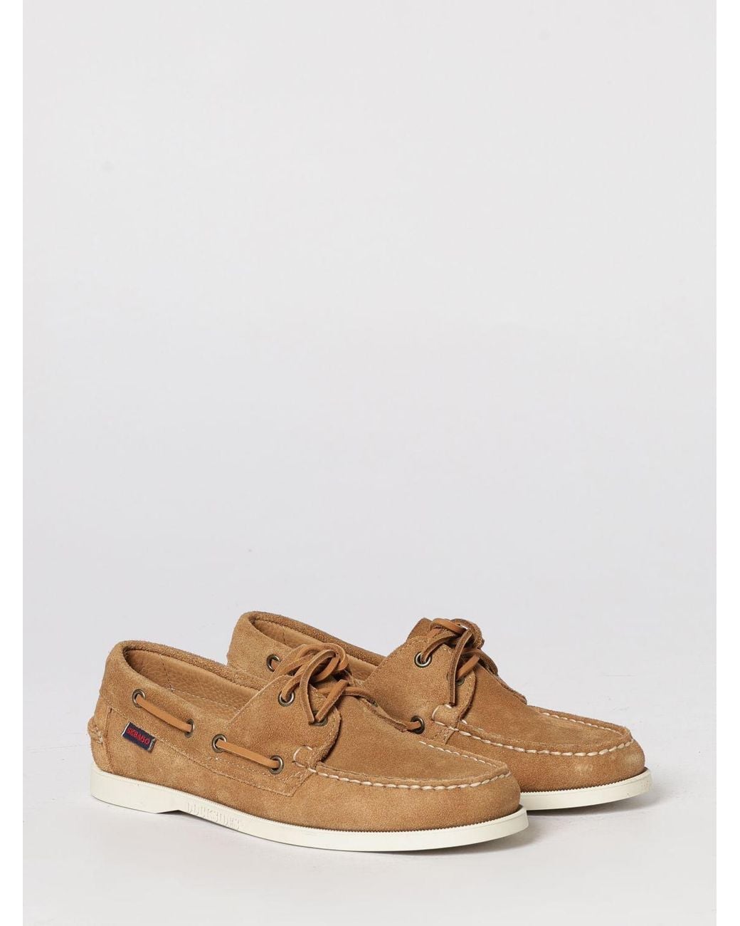 Sebago Brown Portland Flesh Out Suede Boat Loafers
