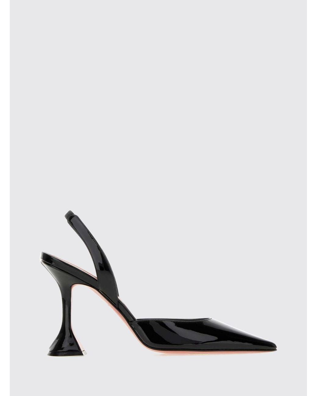 AMINA MUADDI White Holli Suede Slingback Pumps With A Spool Heel