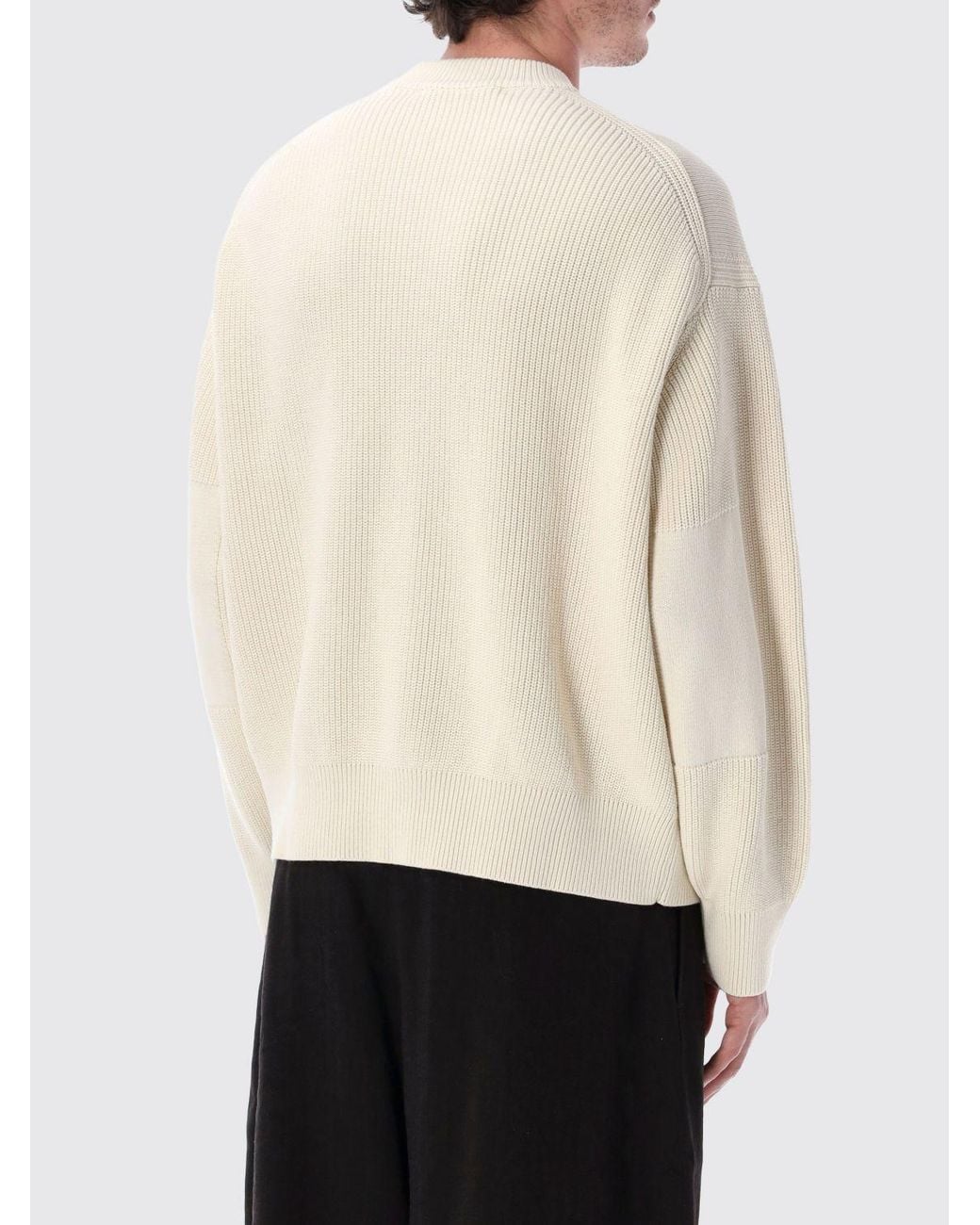 Studio Nicholson White Cotton Crewneck Pullover for men