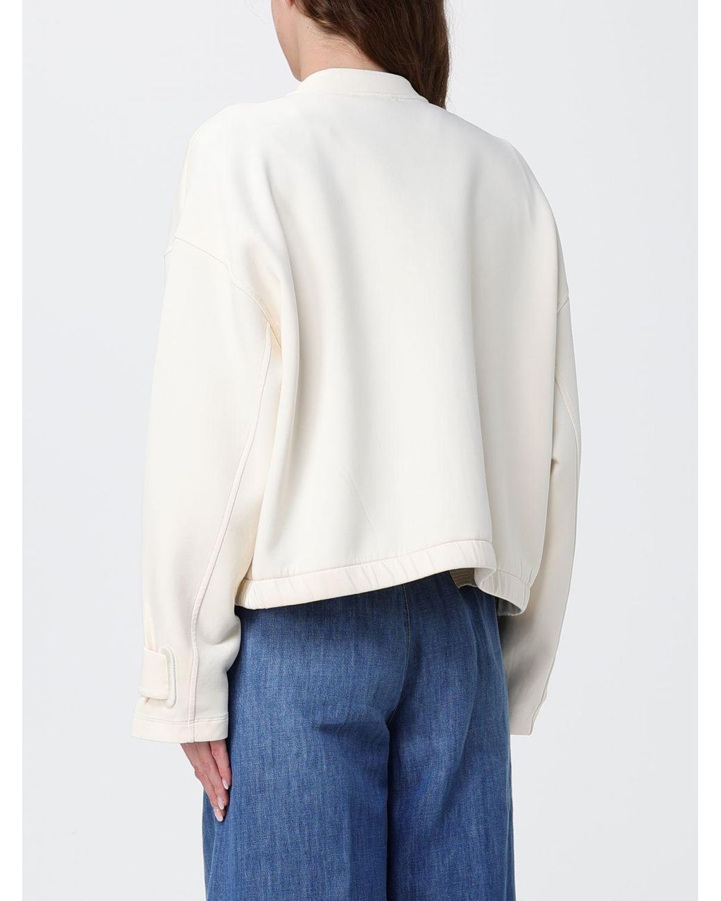 Emporio Armani White Cotton Blend Jacket