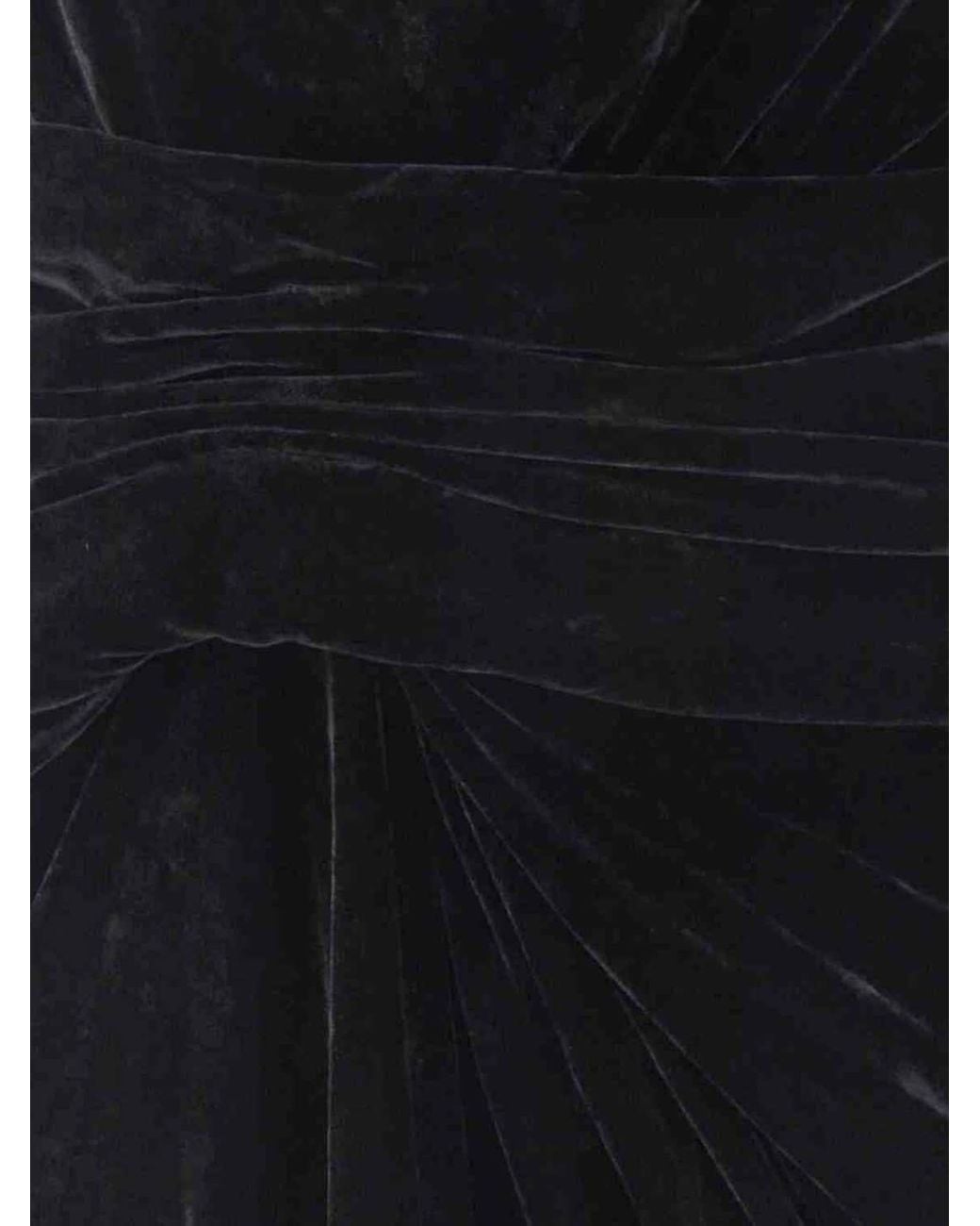 Rick Owens Black Long Asymmetrical Tunic Dress