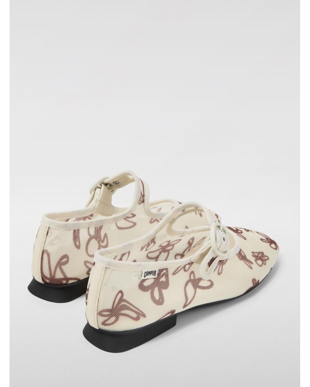 Camper White Buckle Detail Shoes