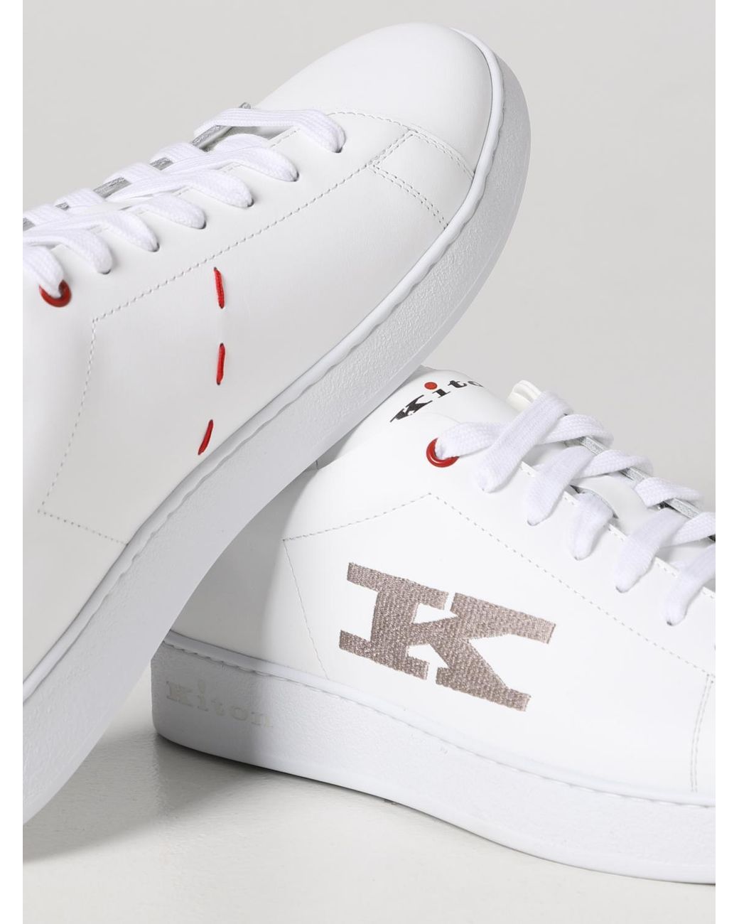 Kiton White Sneakers for men