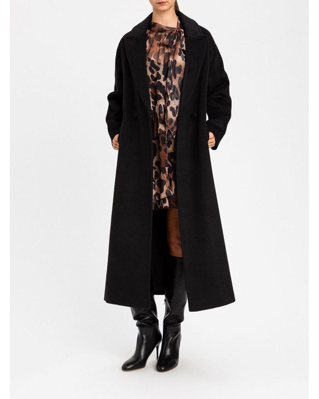 Twinset Black Robe Coat