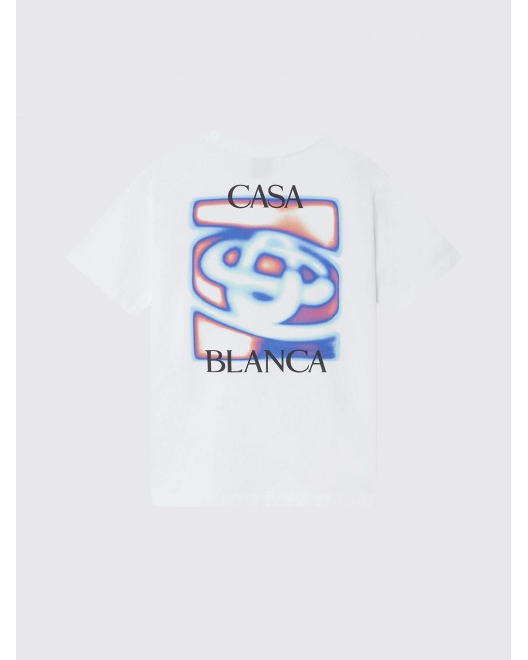 Casablanca White Printed Organic Cotton T-Shirt for men
