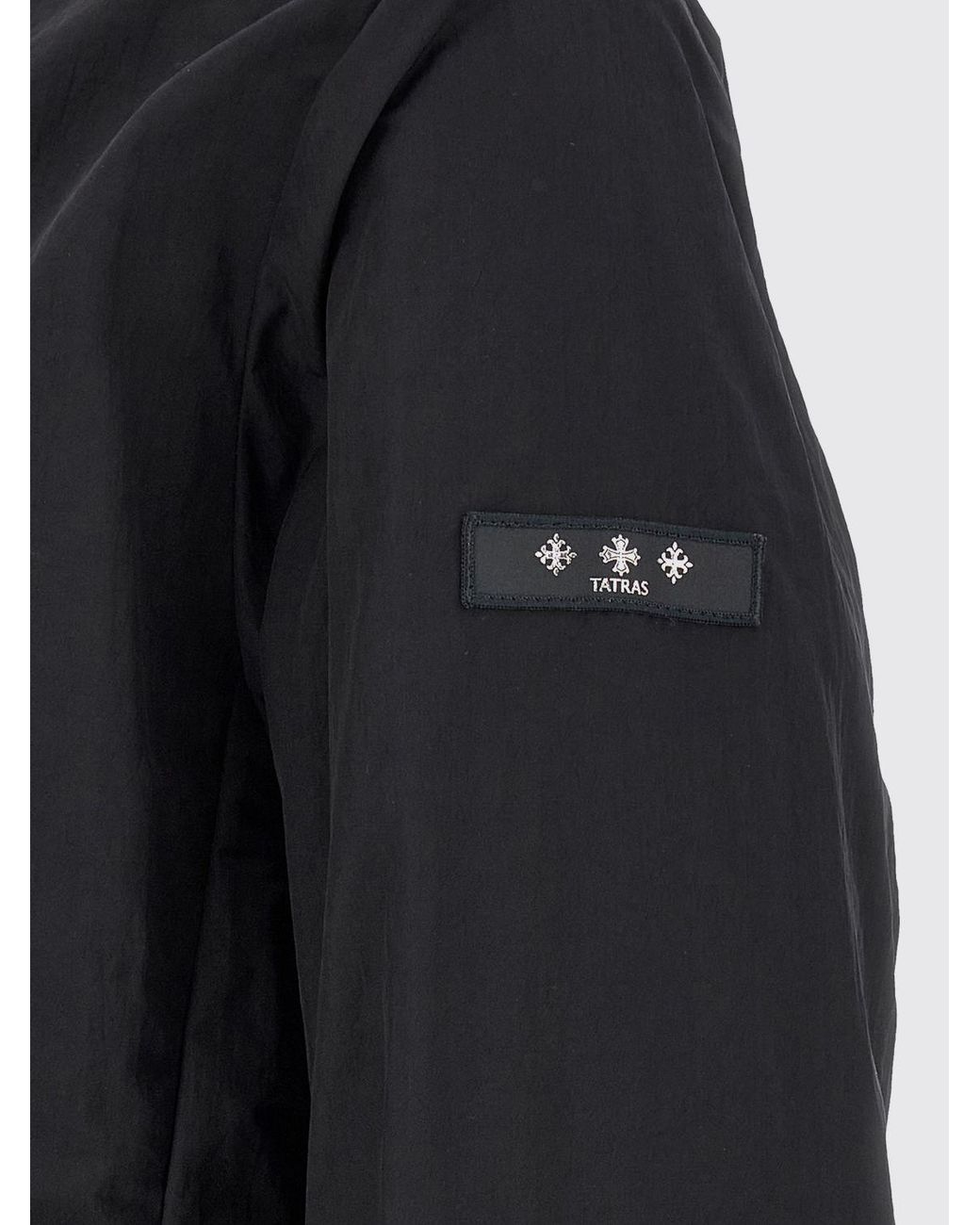 Tatras Blue Nylon Hooded Windbreaker Jacket for men
