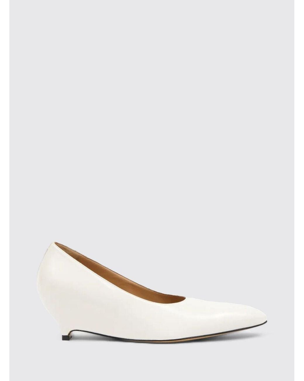 Maison Margiela Natural Leather Wedge Pumps