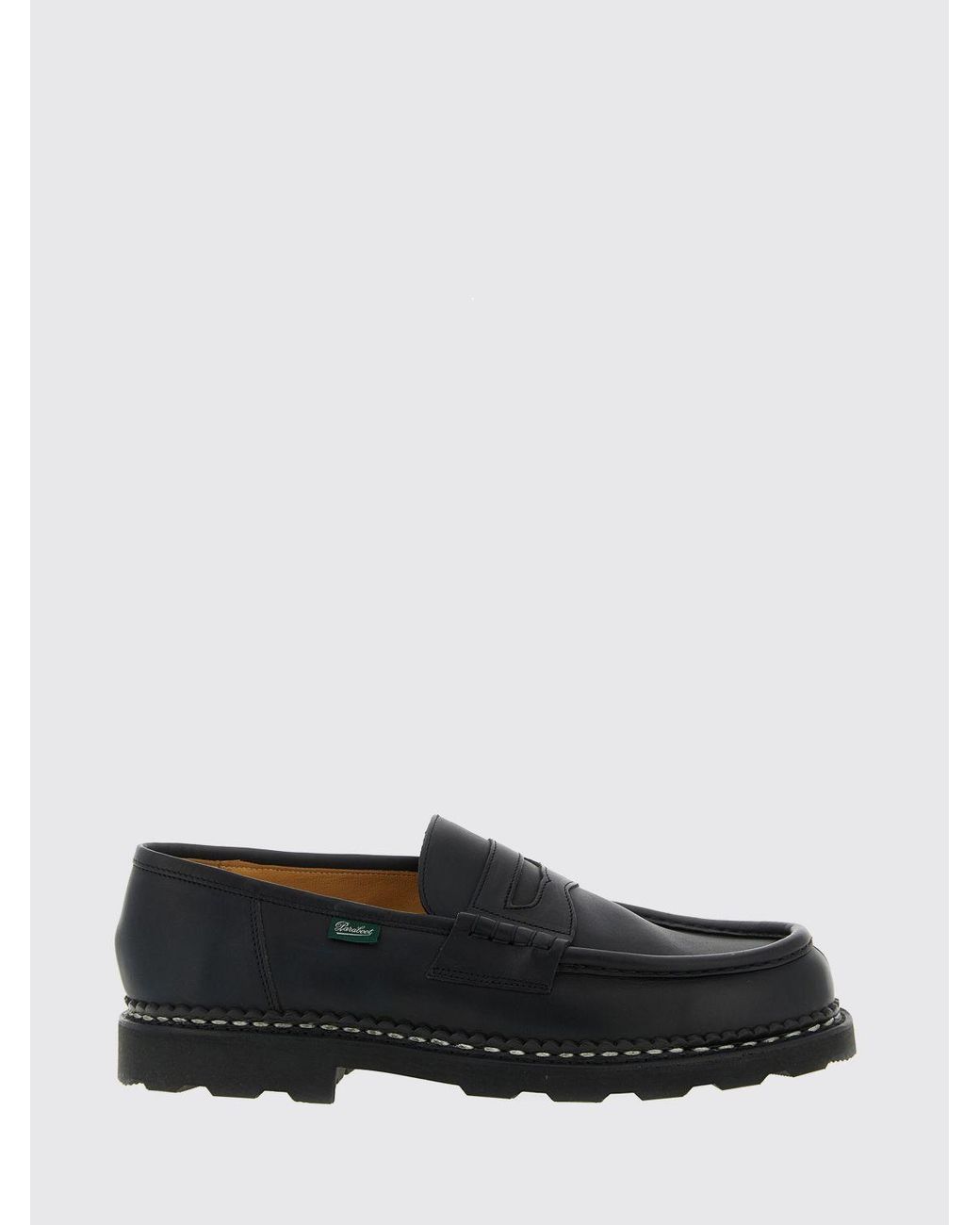 Paraboot White Reims Leather Loafers for men