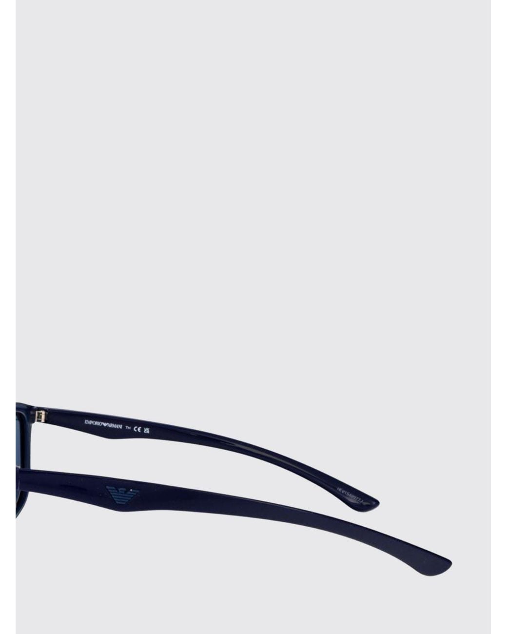 Emporio Armani Blue Rectangular Sunglasses for men