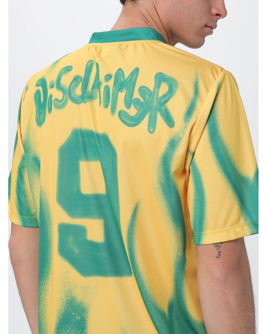 DISCLAIMER Yellow Sweater for men