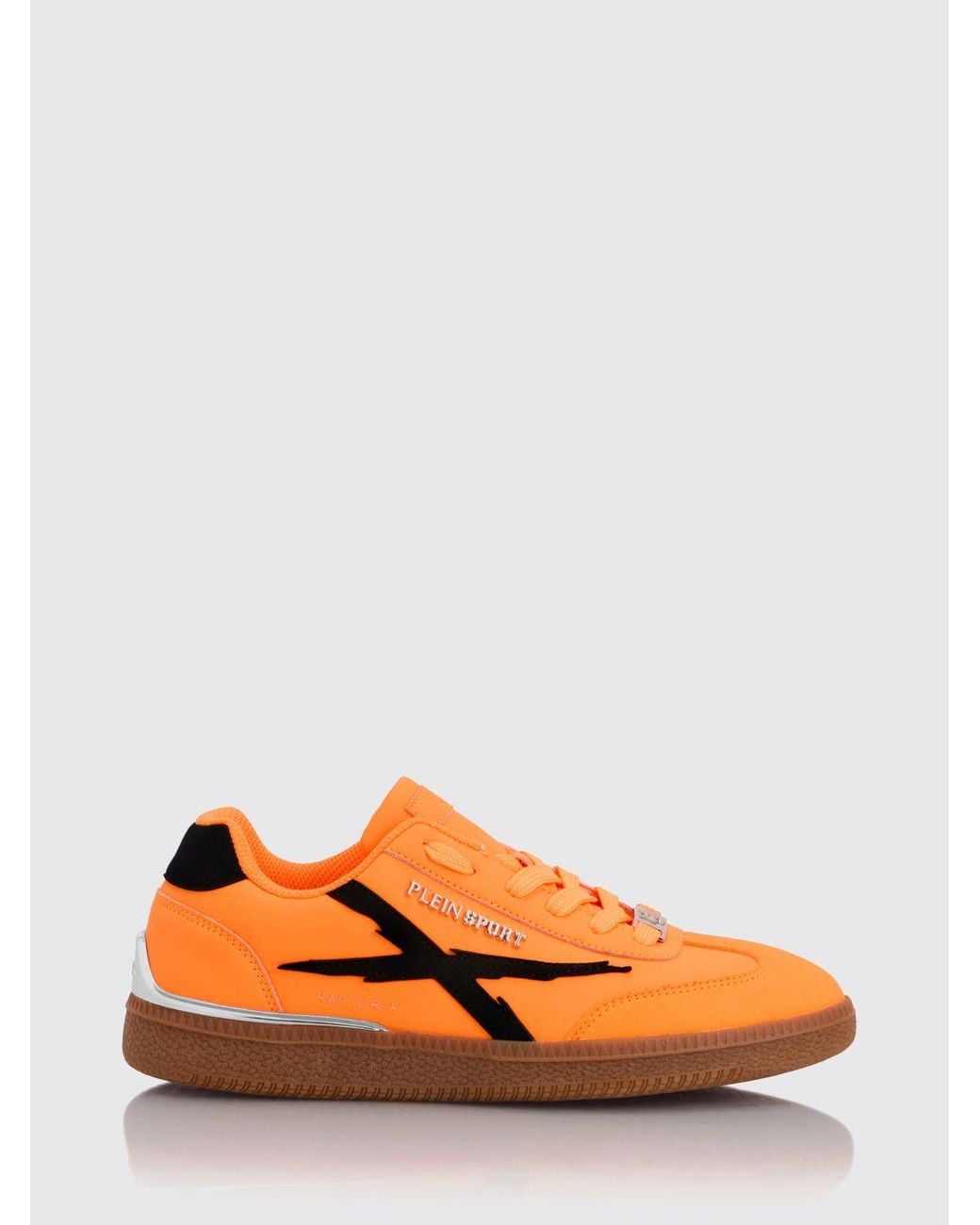 Philipp Plein Orange Raptor-X Leather Sneakers for men