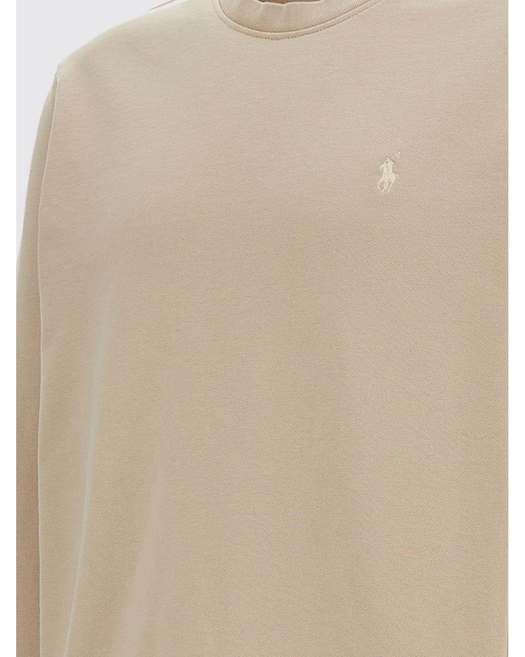 Polo Ralph Lauren Blue Cotton Crewneck Sweatshirt With Pony Logo for men