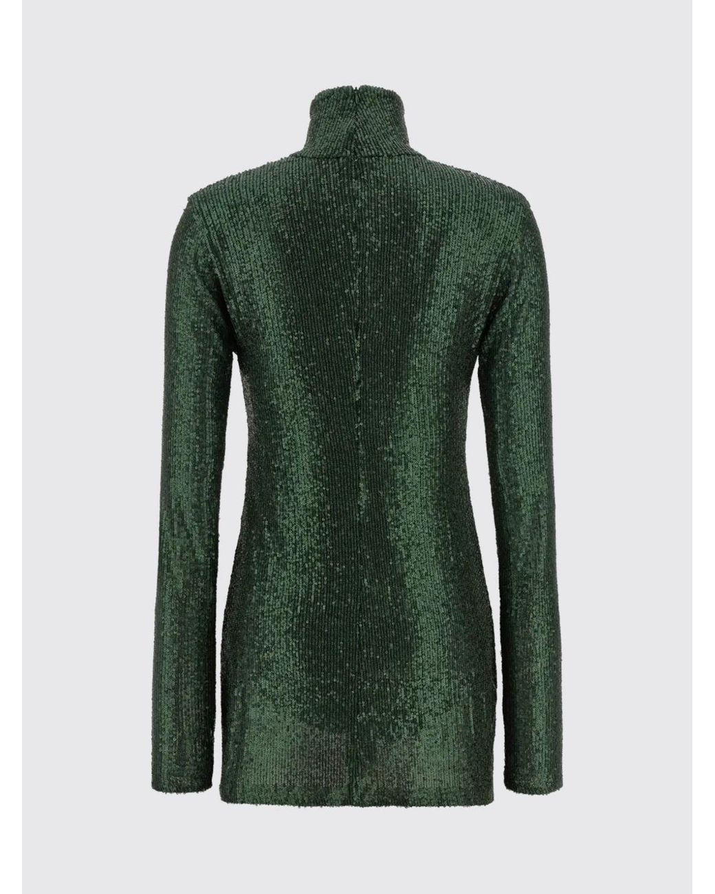 Norma Kamali Green Sequin Mini Dress