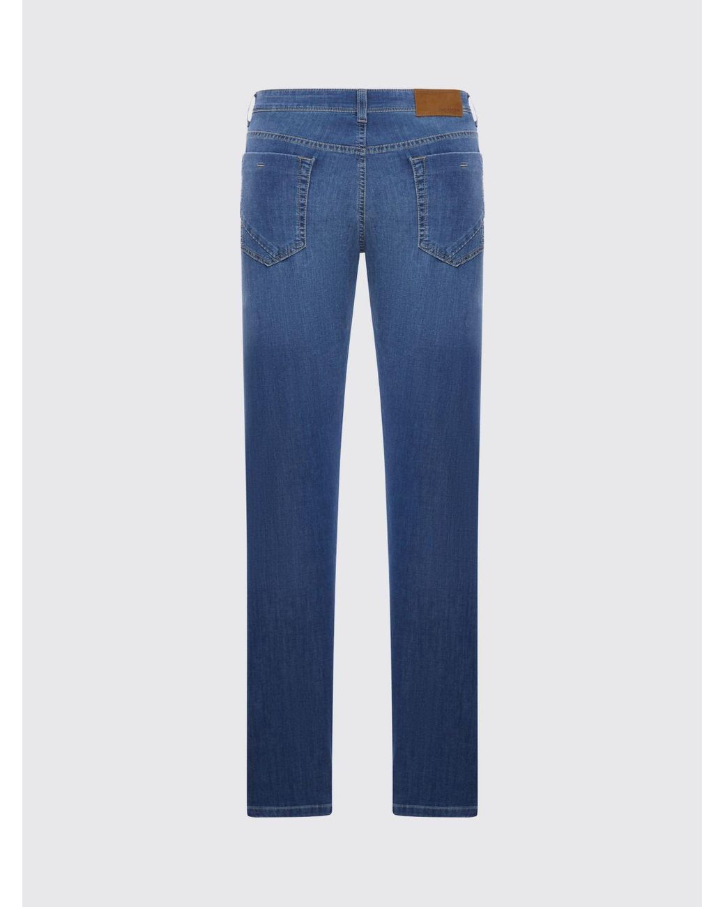 Incotex Blue Slim Fit Cotton Denim Jeans for men