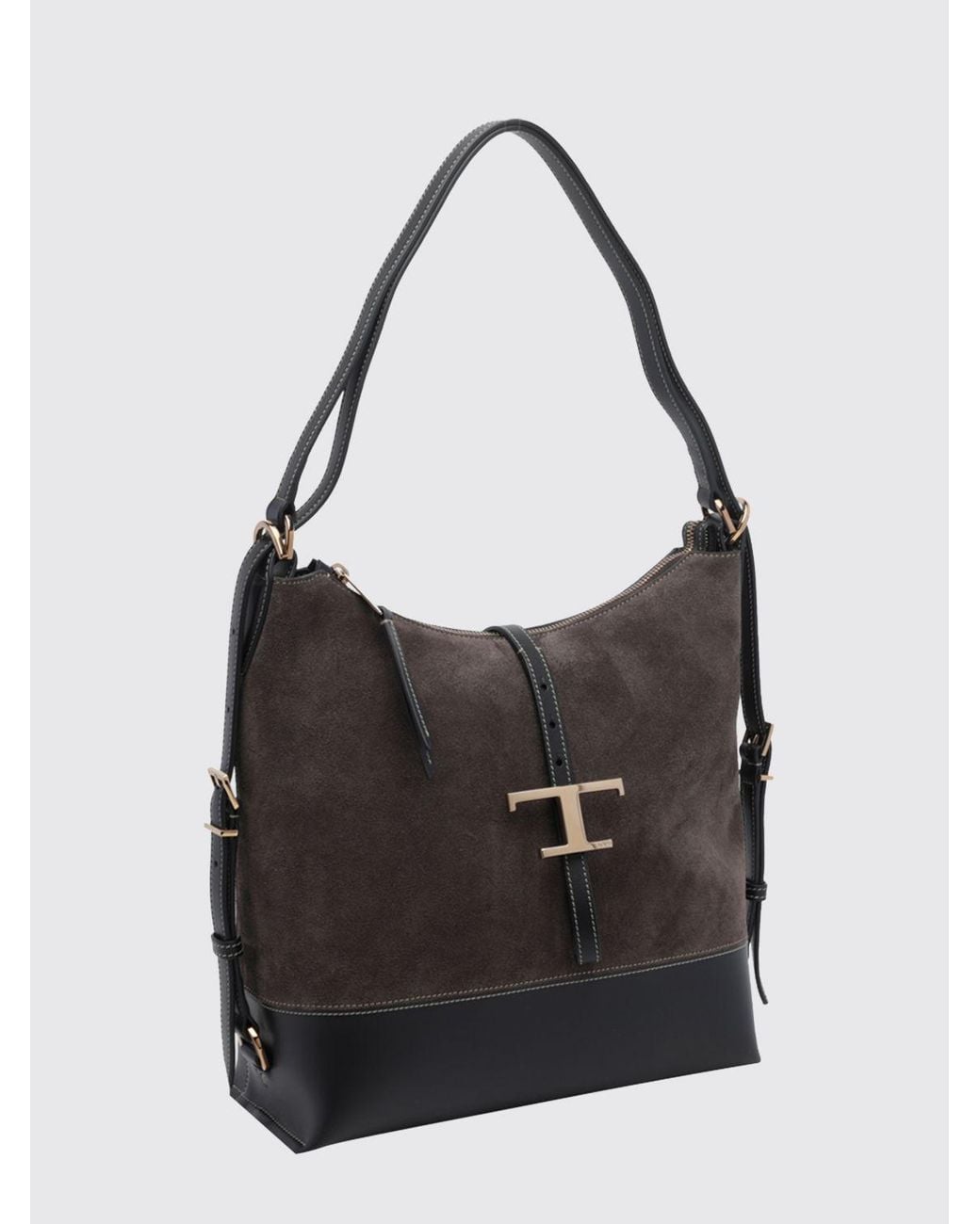 Borsa A Spalla T Timeless Bicolore di Tod's in Black