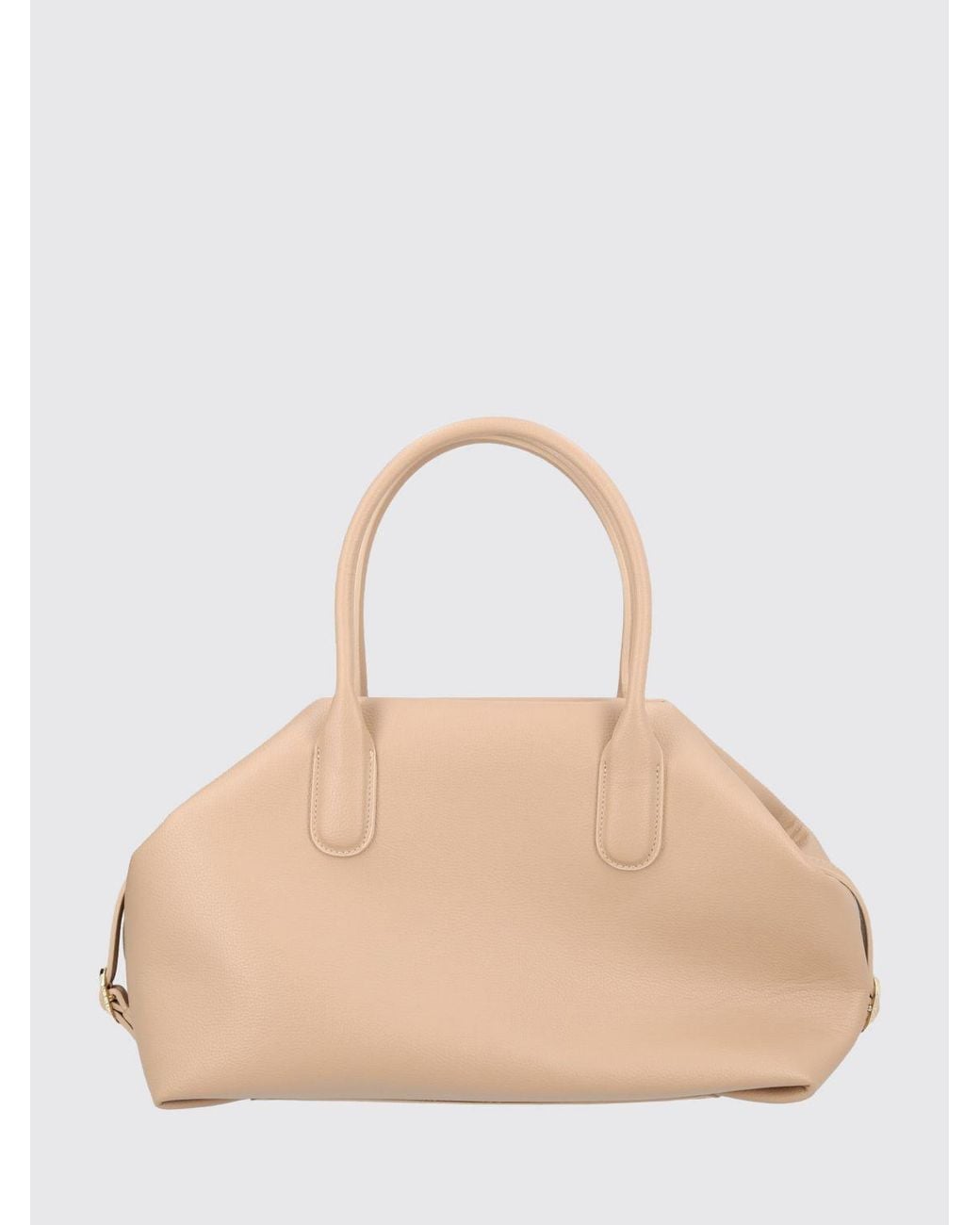 THEMOIRÈ Natural ThemoirÈ Tallia Vegan Leather Handbag With Double Handle And Removable Strap