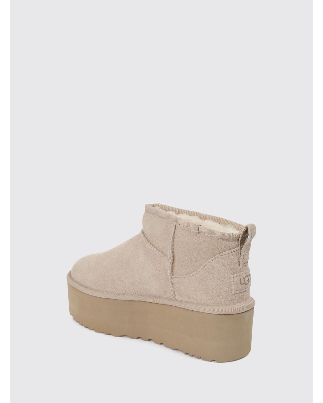 Ugg Natural Classic Ultra Mini Platform Suede Boots
