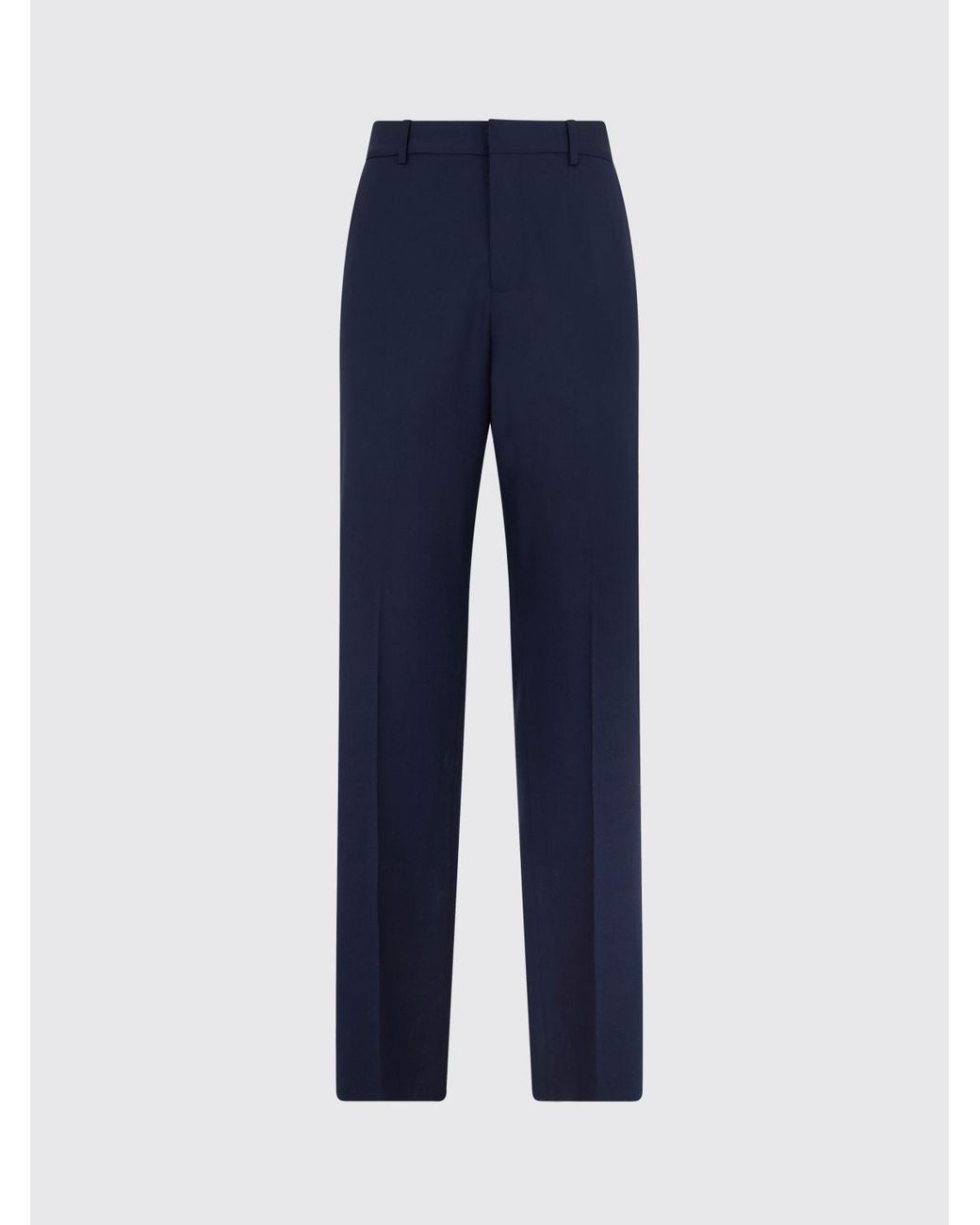 Billionaire Blue Virgin Wool Tailored Trousers for men