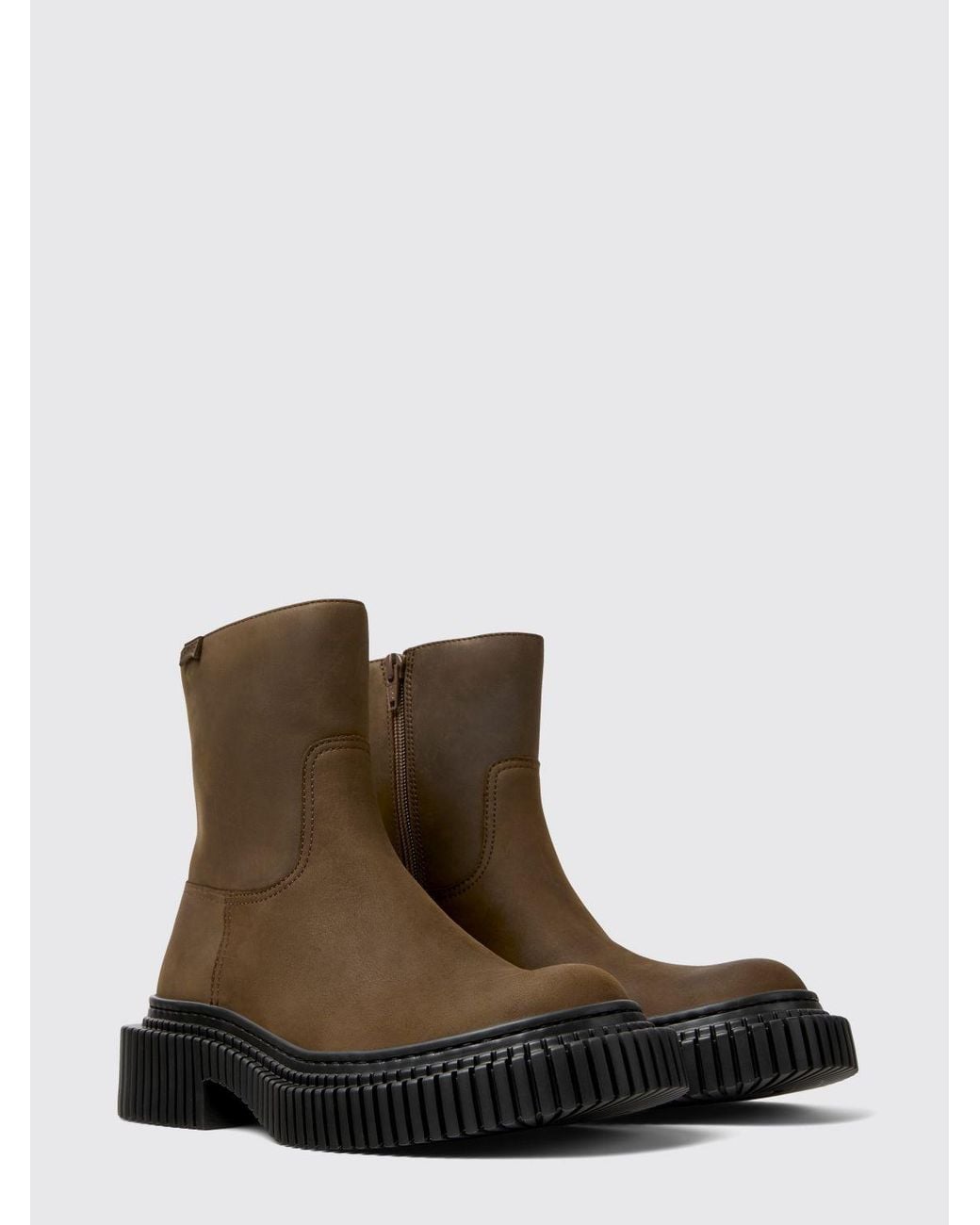 Camper Brown Pix Berlin Leather Ankle Boot By
