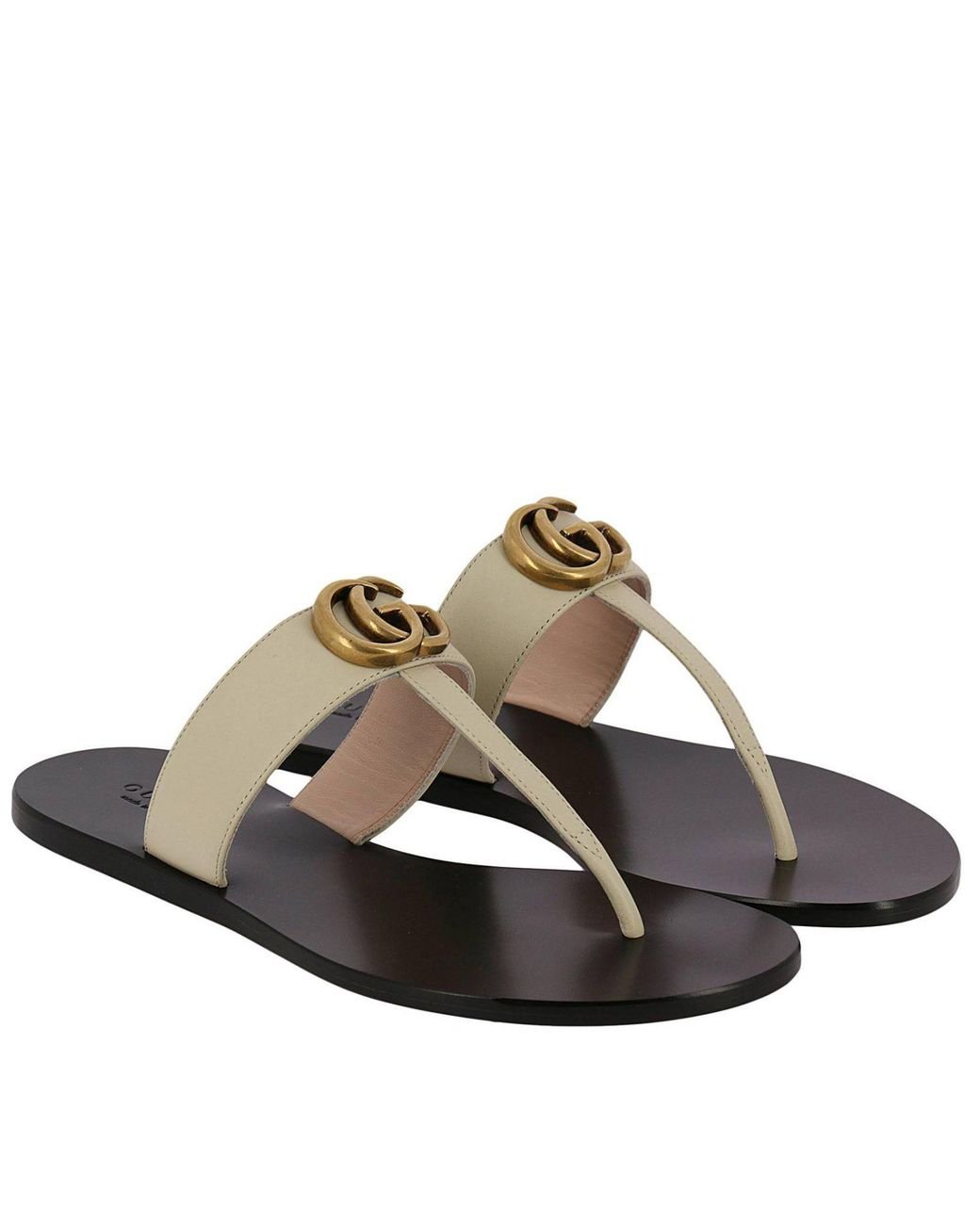 Gucci Flat Sandals Shoes Women | Lyst