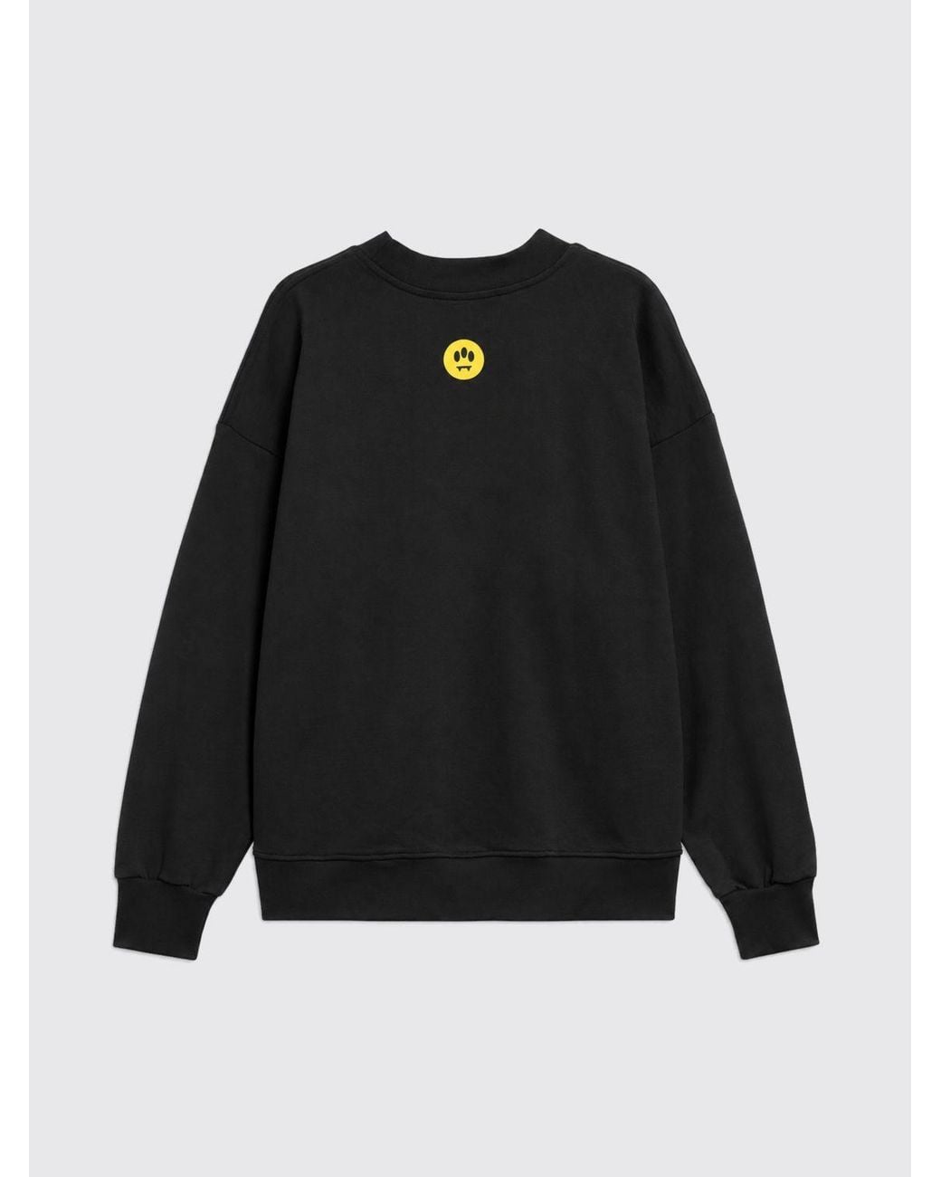 Barrow Blue Relaxed Fit Cotton Sweatshirt With Teddy Bear Print for men