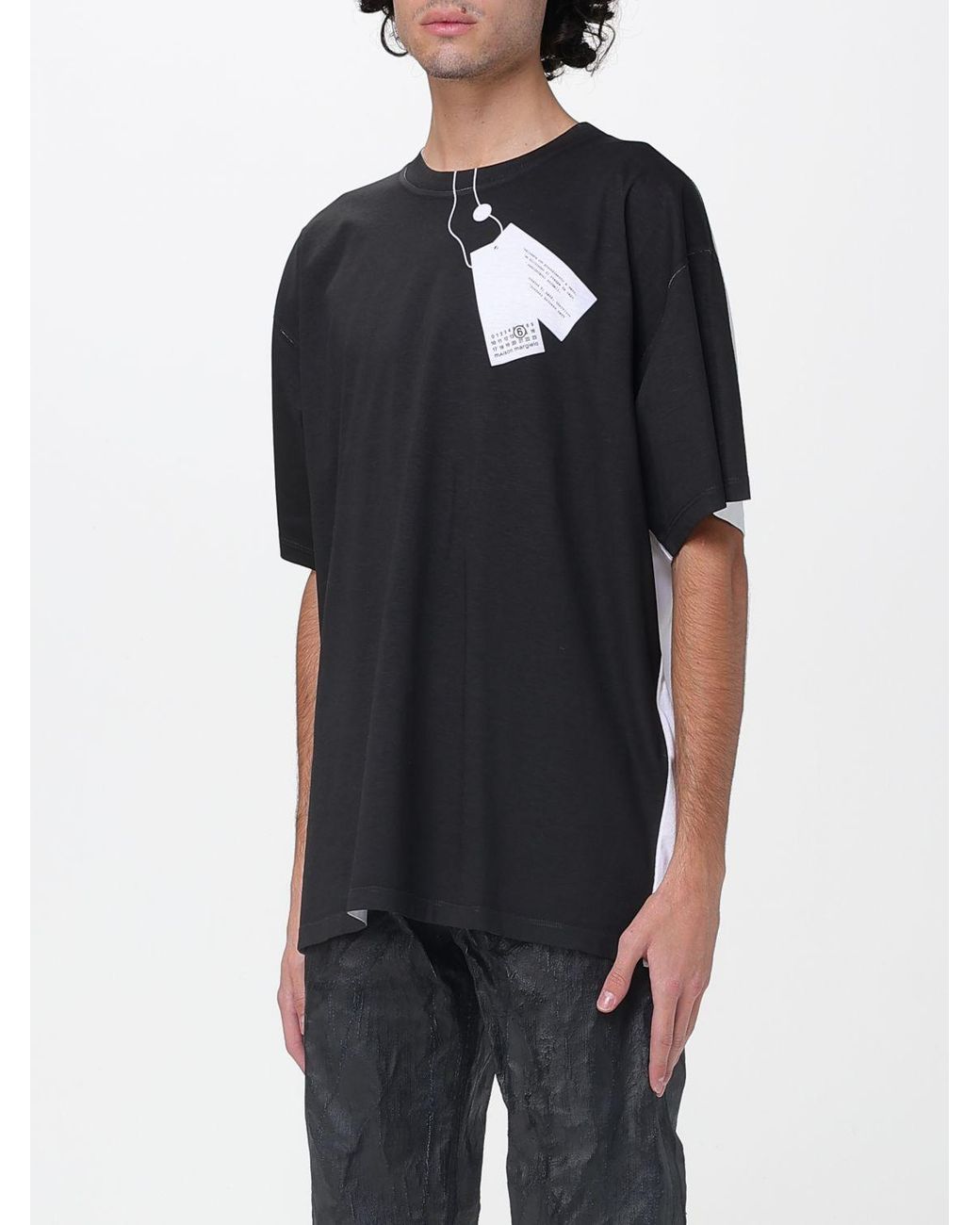MM6 by Maison Margiela Black T-Shirt for men