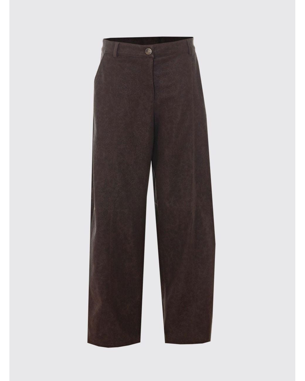 Pinko Black High-Waisted Straight-Leg Trousers