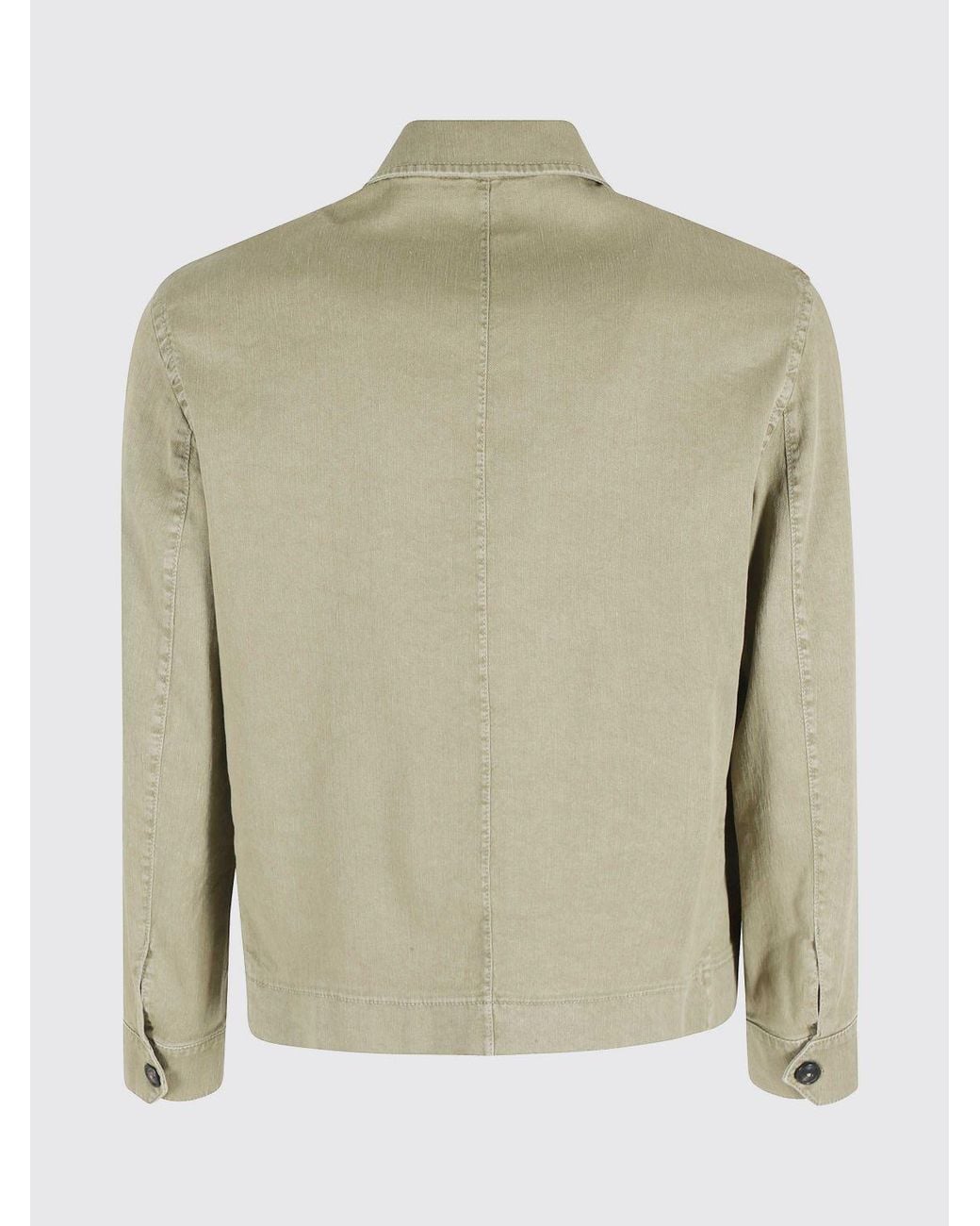 Circolo 1901 Green Linen And Cotton-Blend Shirt Jacket With Patch Pockets for men
