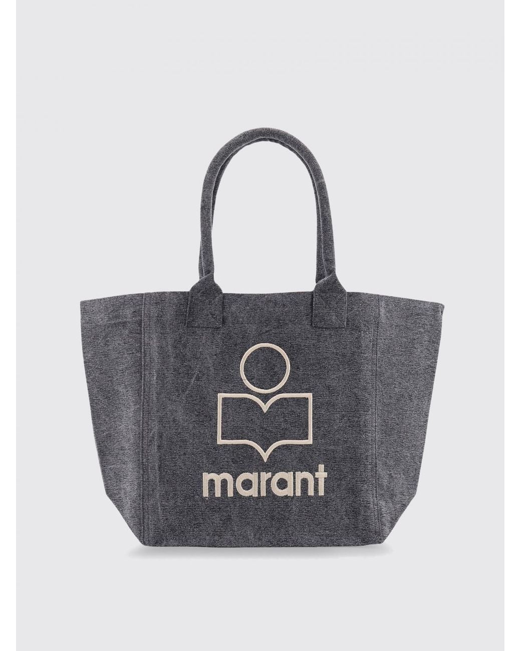 Isabel Marant Black Yenki Cotton Canvas Bag