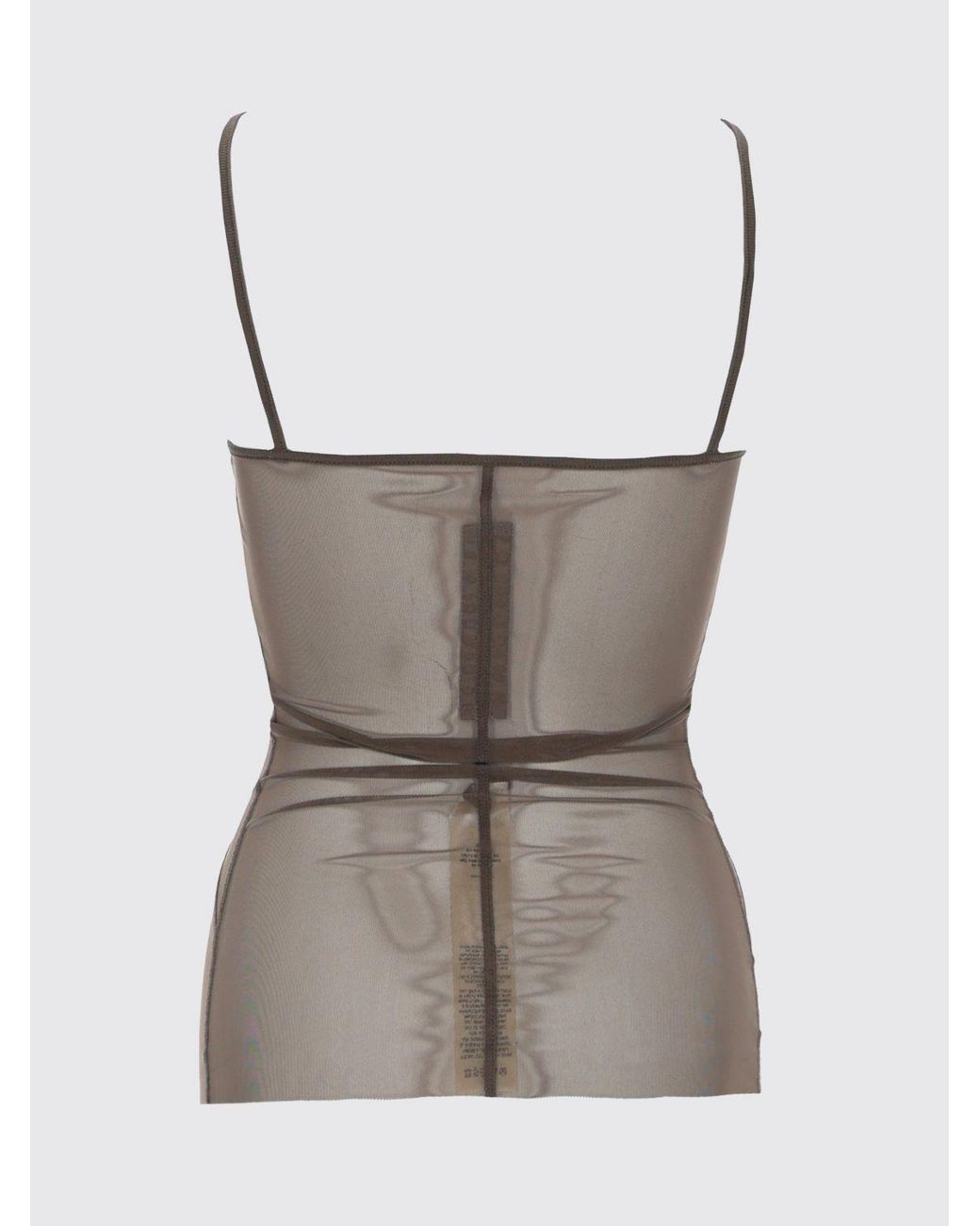Rick Owens Brown Nylon Top